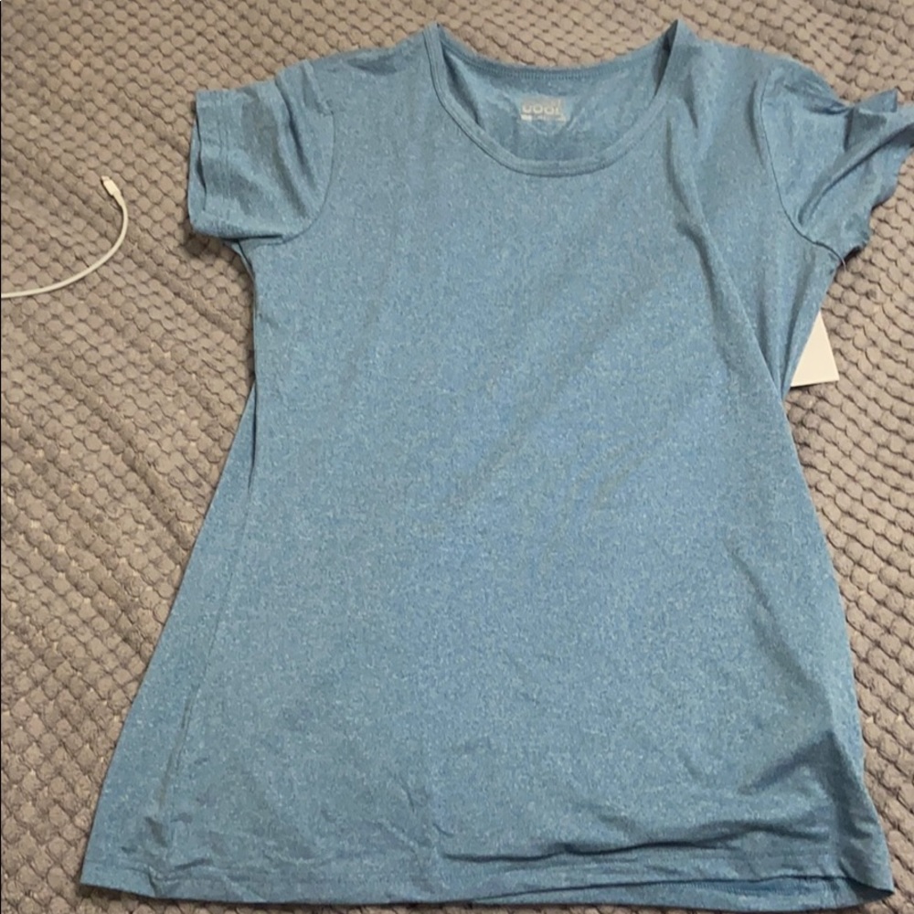 Blue athletic shirt